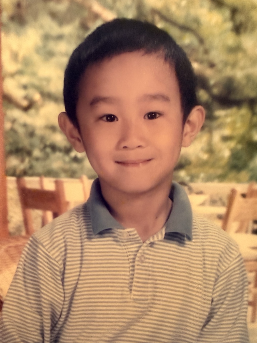 Kevin as a child
